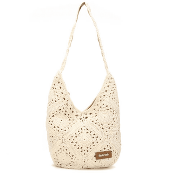 Womens Refresh 183403 Woven Shoulder Bag - Ice