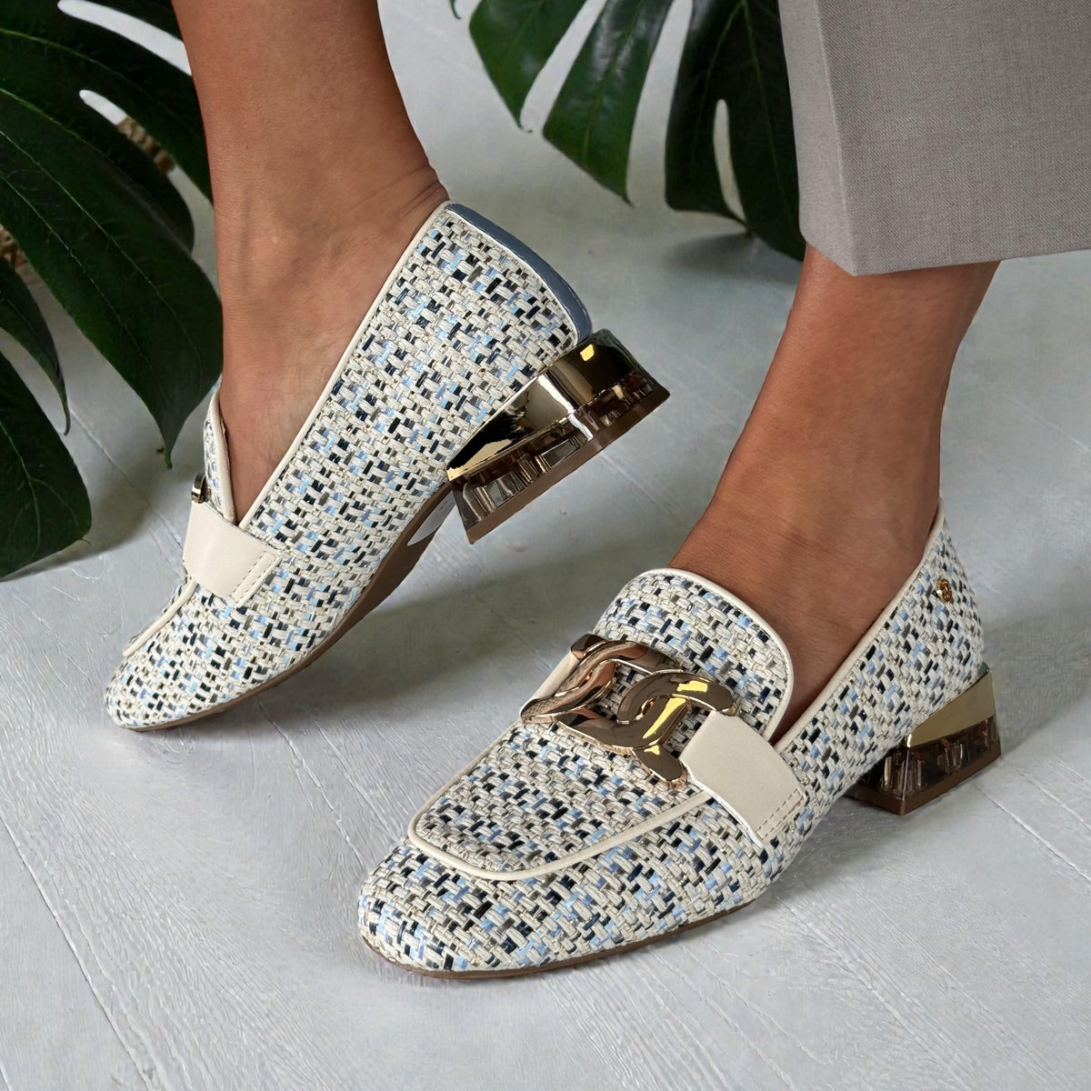 Womens Zanni & Co Laocai Perspex Heel Loafers