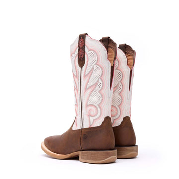 Womens Durango Lady Rebel Pro Trail Brown and White Boots - Trail Brown and White