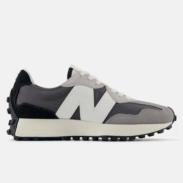 Womens New Balance 327 Suede Trainers - Magnet with Castlerock - Grey with White