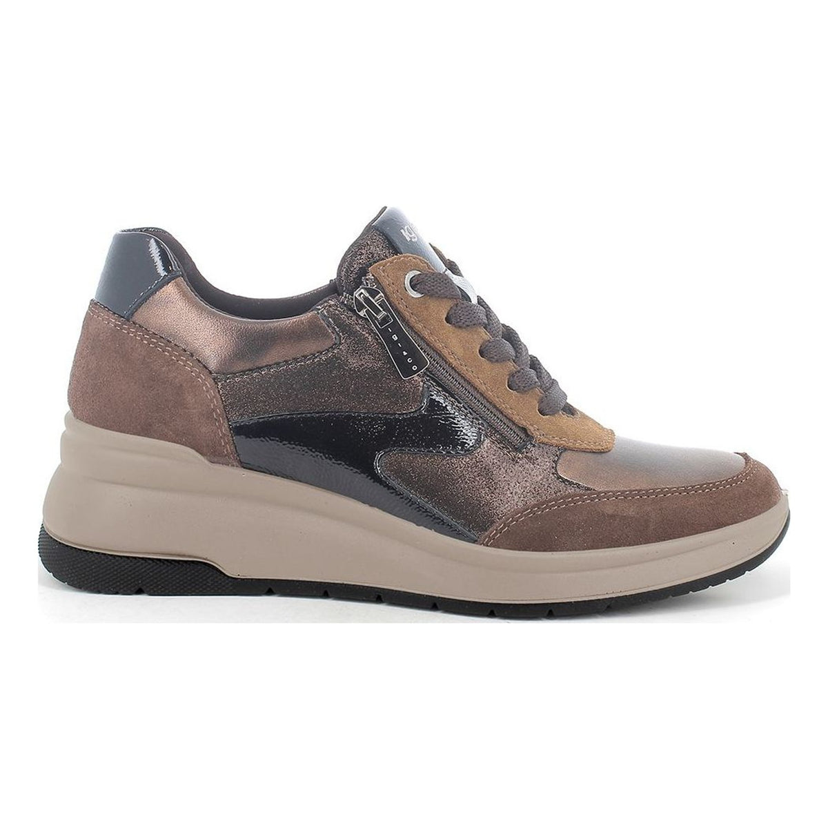 Womens Igi & Co 21523 Side Zip Wedged Trainers