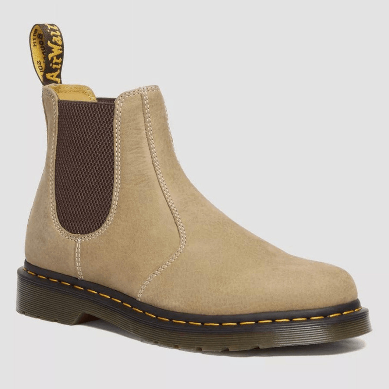 Mens Dr Martens 2976 Tumbled Nubuck Leather Chelsea Boots - Savannah Tan