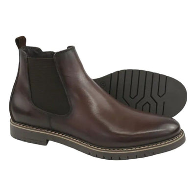Mens Dubarry Seth Brown Leather Chelsea Boots - Brown