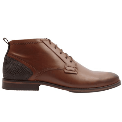 Escape Mens Comanche Brandy Tan Short Ankle Boots - Brandy