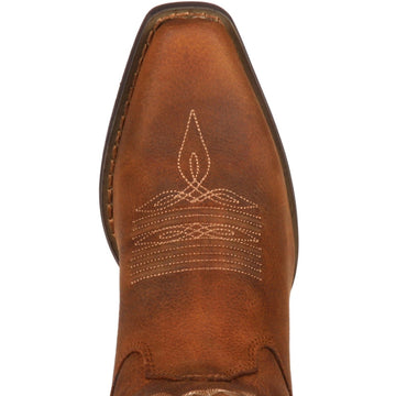 Womens Durango Crush Ankle Boots - Distressed Cognac