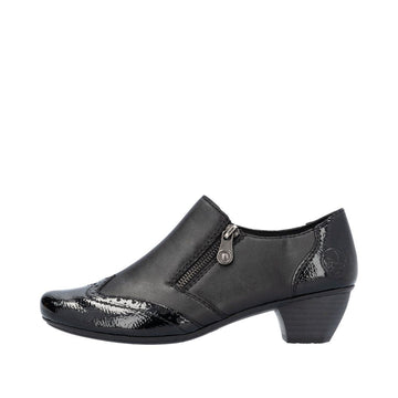 Womens Rieker 41757 Black Shoe Boots - Black