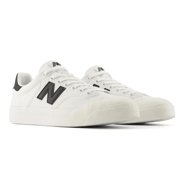 Mens New Balance 100 Canvas - White with Black