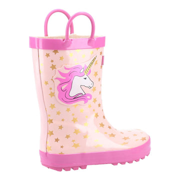 Kids Cotswold Puddle Wellingtons - Unicorn