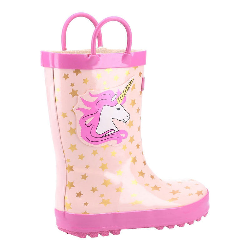 Kids Cotswold Puddle Wellingtons - Unicorn