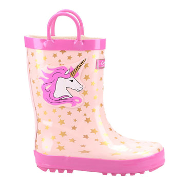 Kids Cotswold Puddle Wellingtons - Unicorn