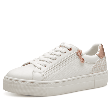 Womens Tamaris 23313 Monogram Trainers - Gold
