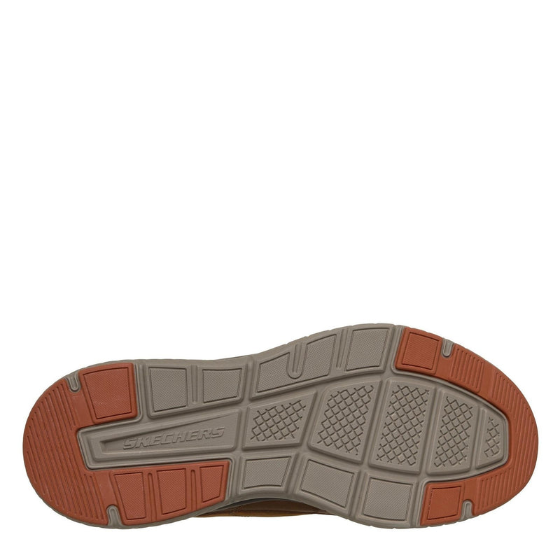 Mens Skechers 205656 Arch Fit Crosser Felix Dark Brown Slip-Ins Trainers - Dark Brown