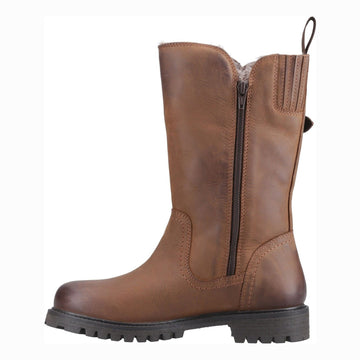 Womens Cotswold Winchcombe Long Boots - Tan