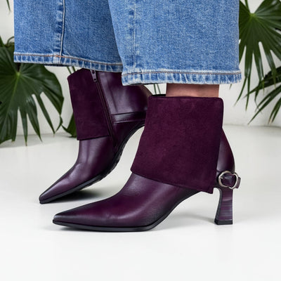 Womens Hispanitas 265070 Paris Ankle Boots - Burgundy
