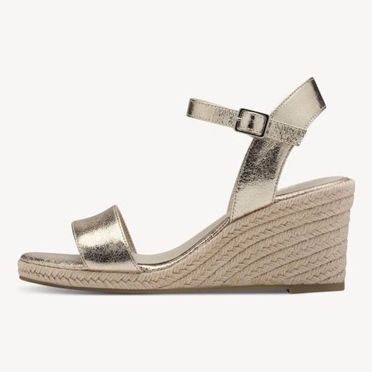 Womens Tamaris 28300 Gold Wedge Sandals
