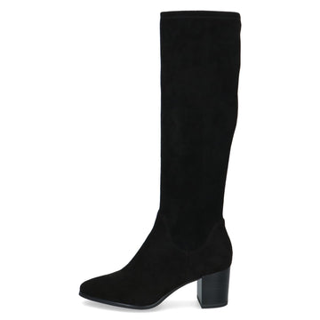 Womens Caprice 25503 Long Boots - Black Stretch