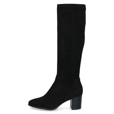 Womens Caprice 25503 Long Boots - Black Stretch