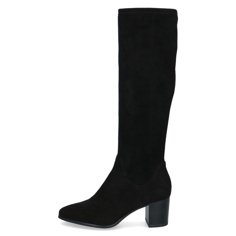 Womens Caprice 25503 Long Boots - Black Stretch