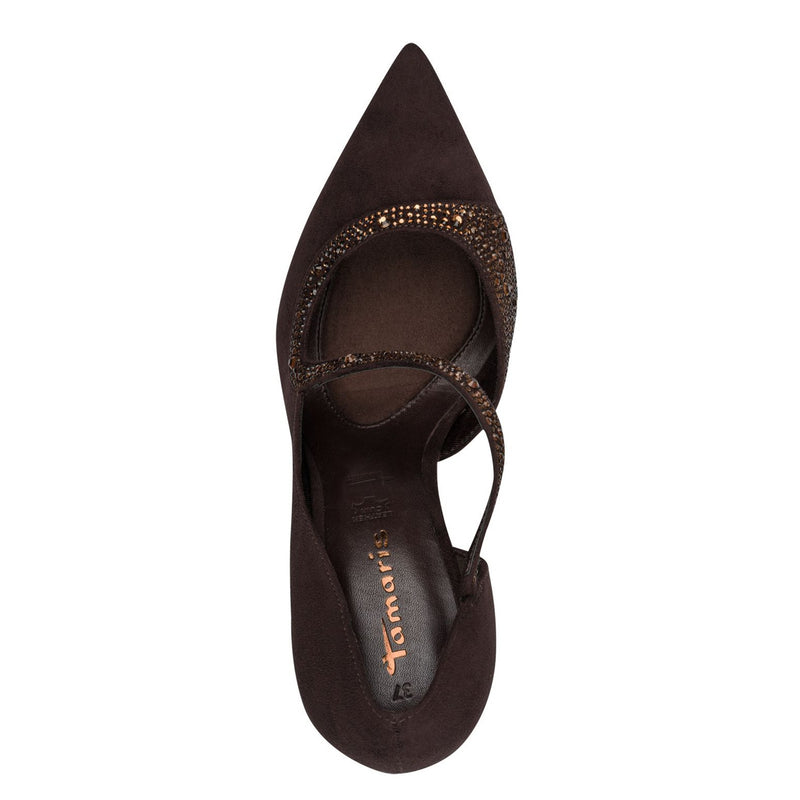 Womens Tamaris 22443 Court Shoes - Mocca