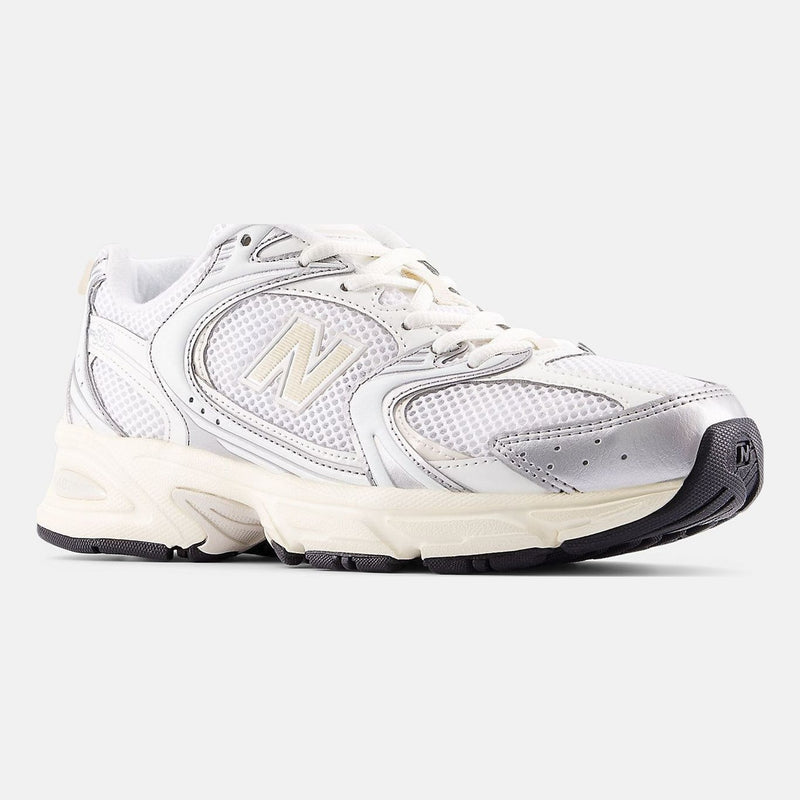 Unisex New Balance 530 Mesh Trainers - Silver Metallic with Linen