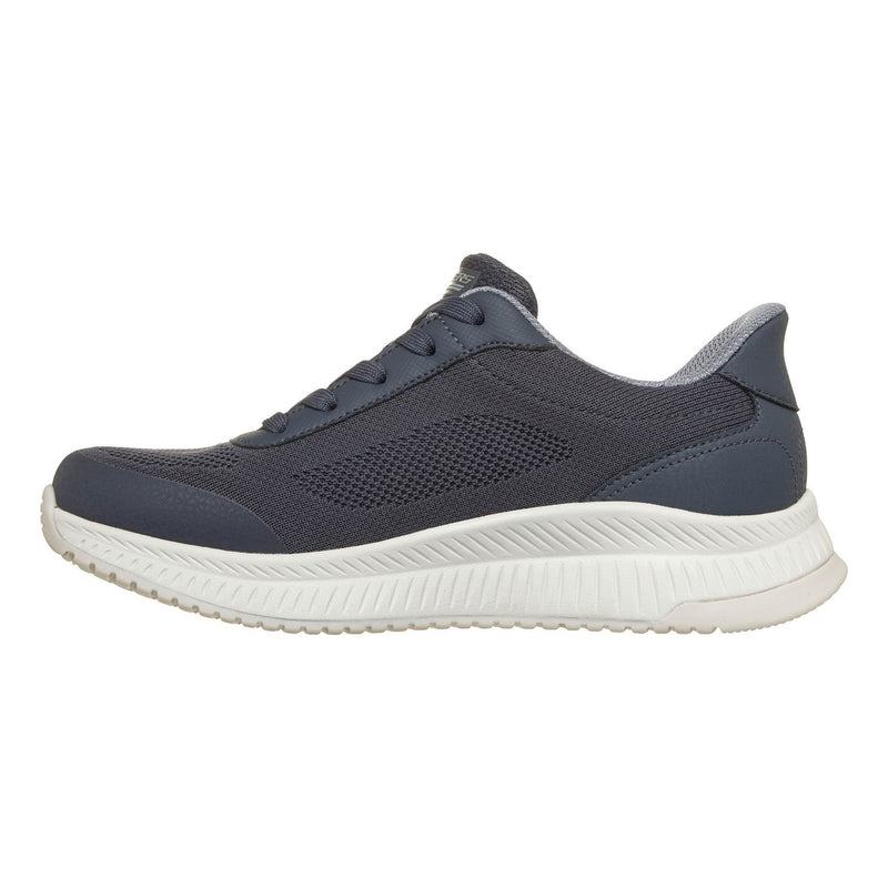 Womens Skechers 117744 Bobs Sport Squad 4 - Essential Look Waterproof Slip-Ins Trainers - Dark Navy