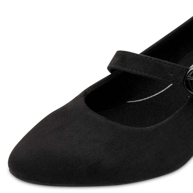 Womens Jana 24461 Block Heels - Black
