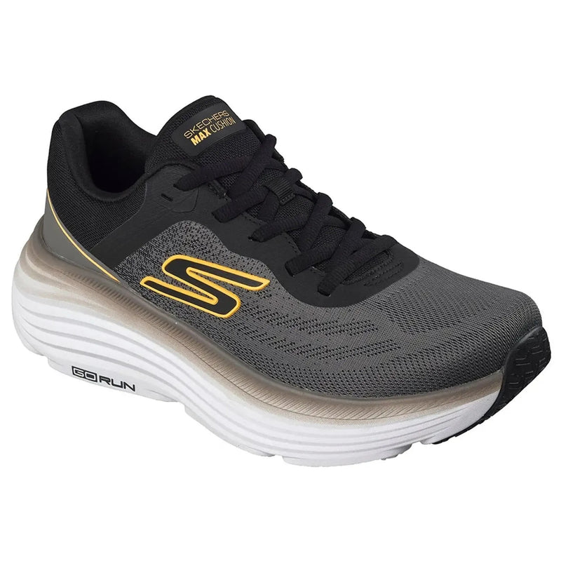 Mens Skechers 220609 Max Cushioning Endeavour Charcoal Black Trainers - Charcoal Black