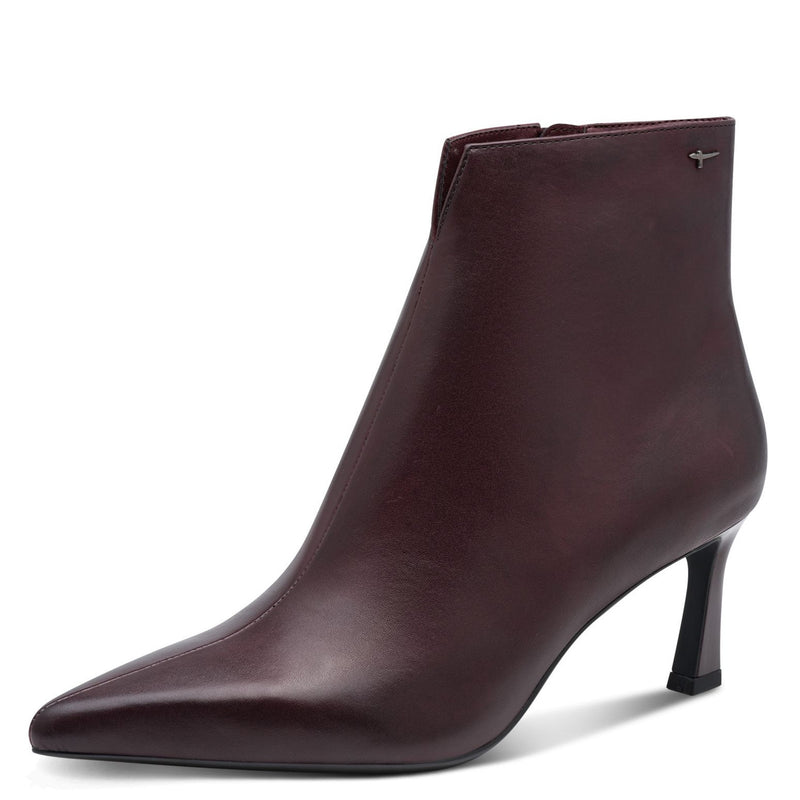 Womens Tamaris 25320 Ankle Boots - Merlot