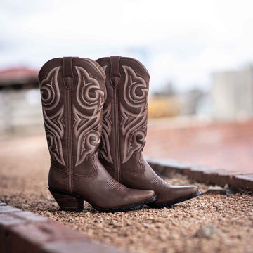 Womens Durango Crush Ankle Boots - Milk Chocolate