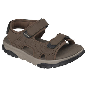 Mens Skechers 205724 Soft Velcro Wagner Sandal - Brown