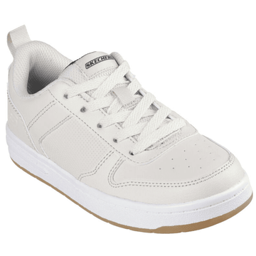 Kids Skechers Smooth Street Trainers - Natural - Cream