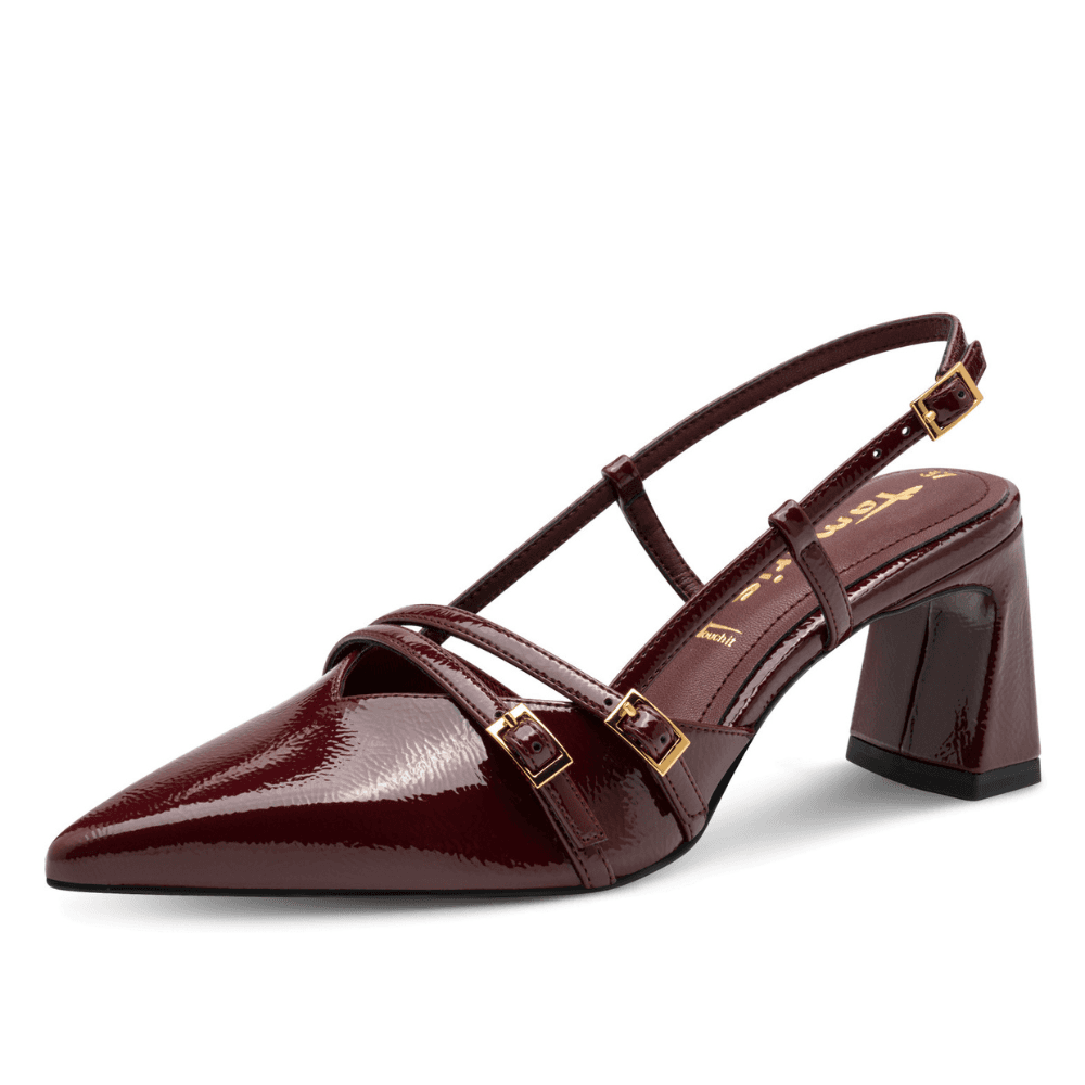 Womens Tamaris 29660 Slingback Pointed Toe Block Heels
