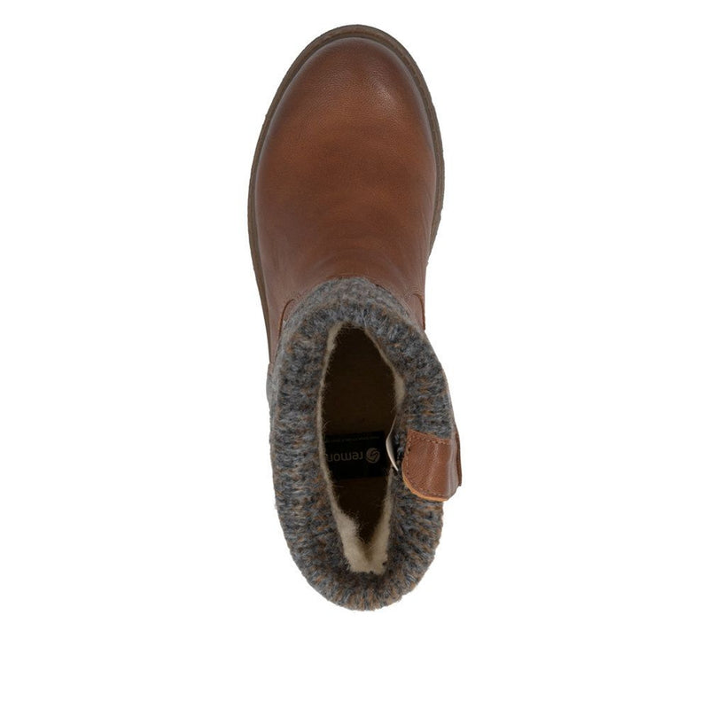 Womens Remonte D3976 Tan Boots - Tan