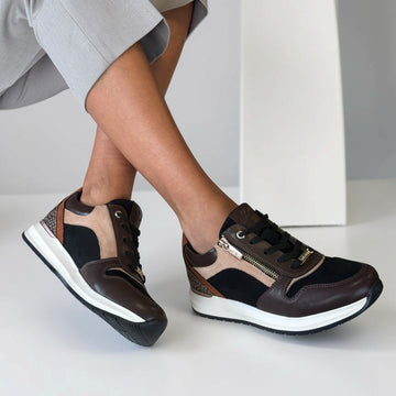 Womens Lotus Venus ULS609 Trainers - Brown / Black