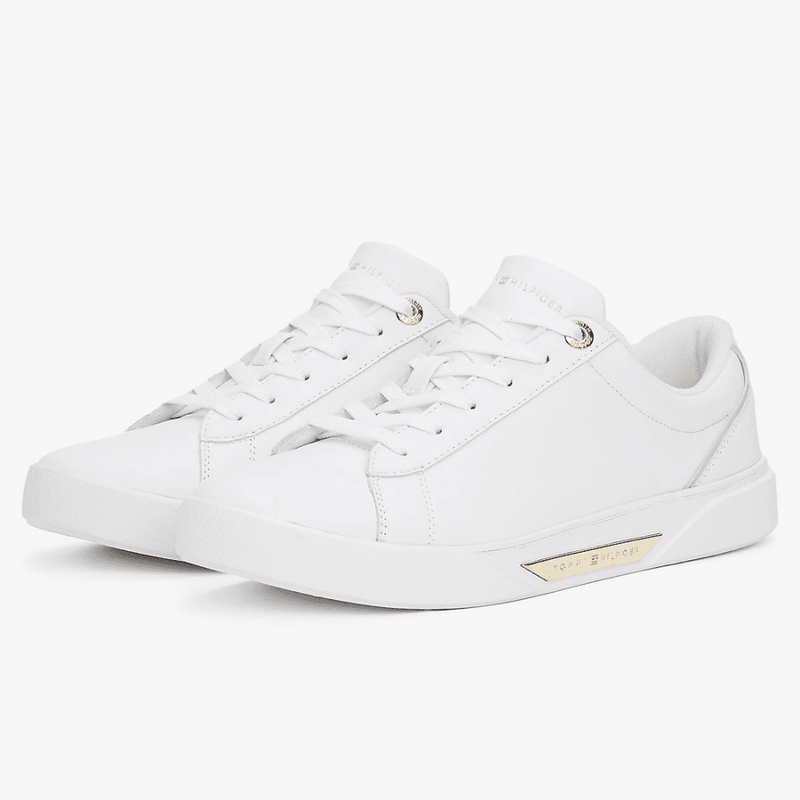 Womens Tommy Hilfiger Chic Court Trainers - White