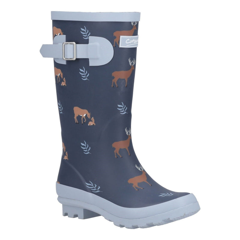 Kids Cotswold Woodland Wellingtons - Deers