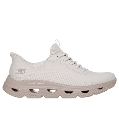 Womens Skechers 117629 Bobs Arc Waves Trainers - Natural