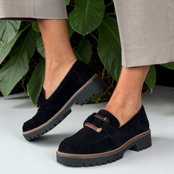 Womens Tamaris 24722 Loafers - Black