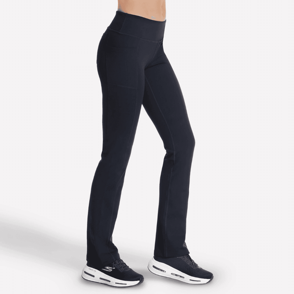 Womens Skechers Go Walk Pant Straight Leg Trousers - Black