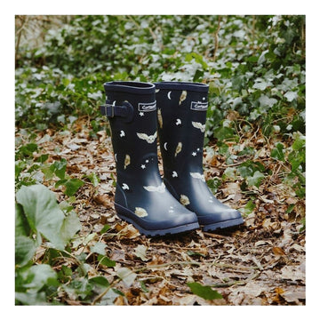 Kids Cotswold Woodland Wellingtons - Owls