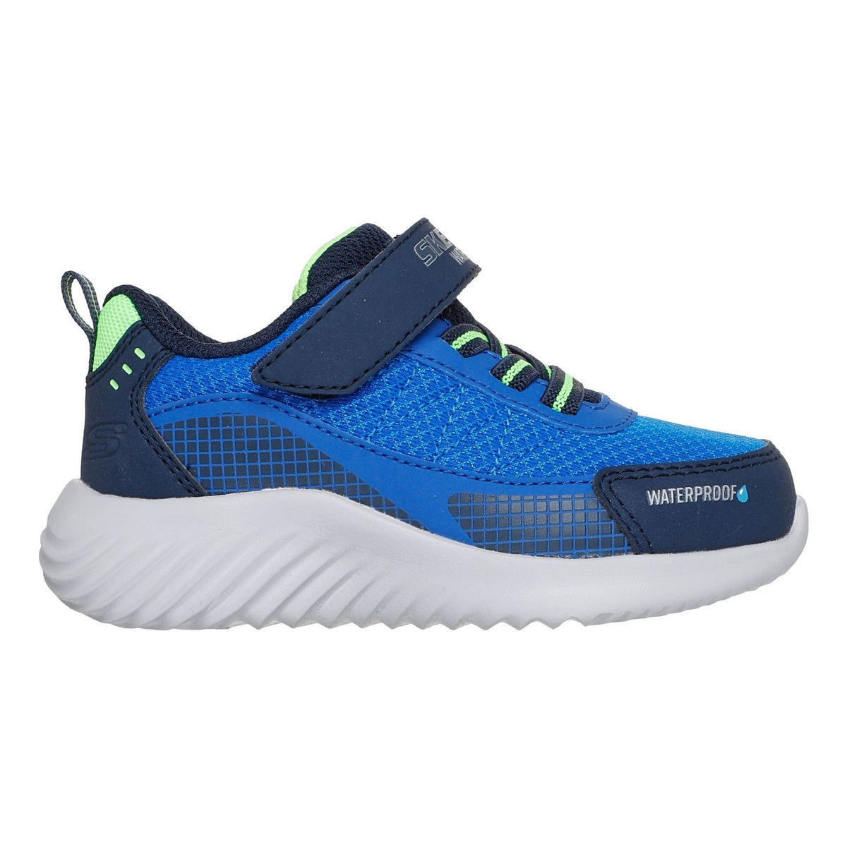 Toddler Boys Skechers 406338N Bounder - Venture Squad Navy / Blue Waterproof Trainers