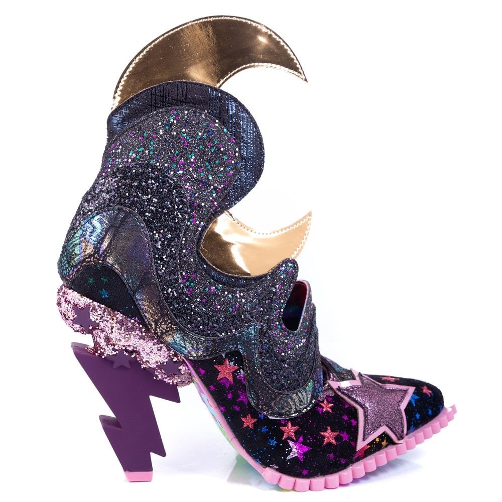 Womens Irregular Choice Galactic Thunder Black