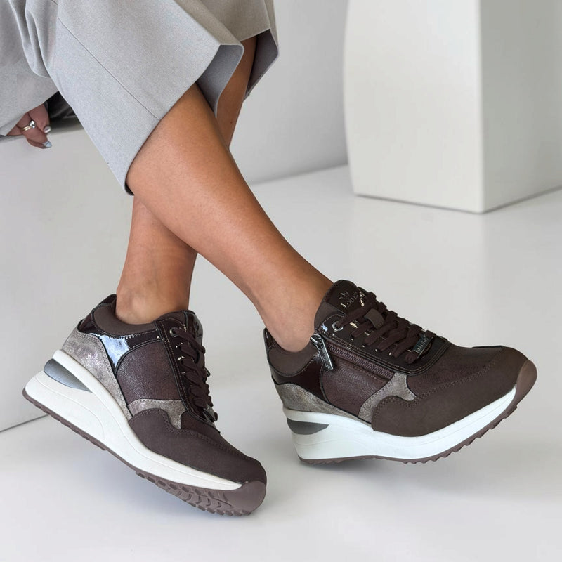 Womens Lotus Pluto ULS611 Brown Trainers - Brown