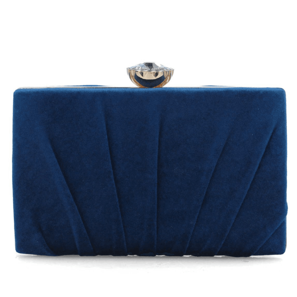 Womens Menbur 85755 Velvet Diamond Clasp Clutchbag
