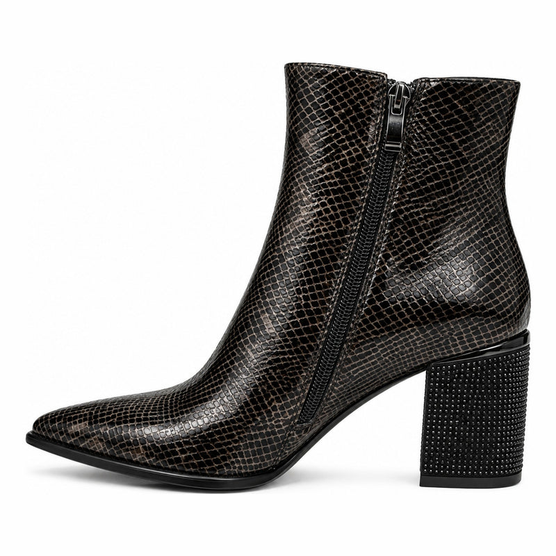 Womens Redz R1778 Brown Ankle Boots - Brown