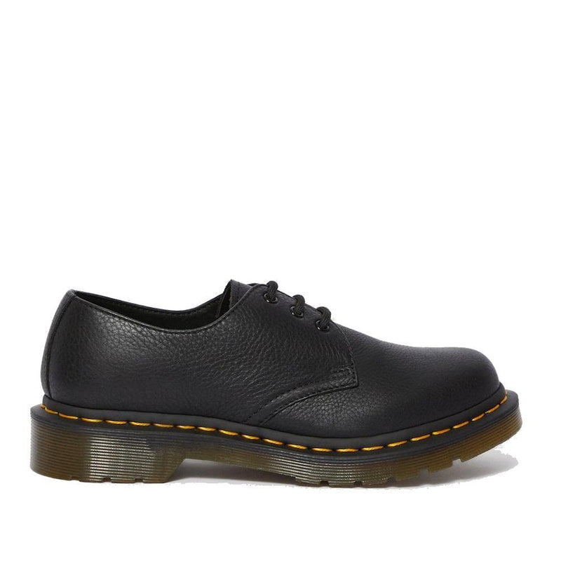 Girls Dr Martens 1461 Virginia Black Lace Up Shoes - Black