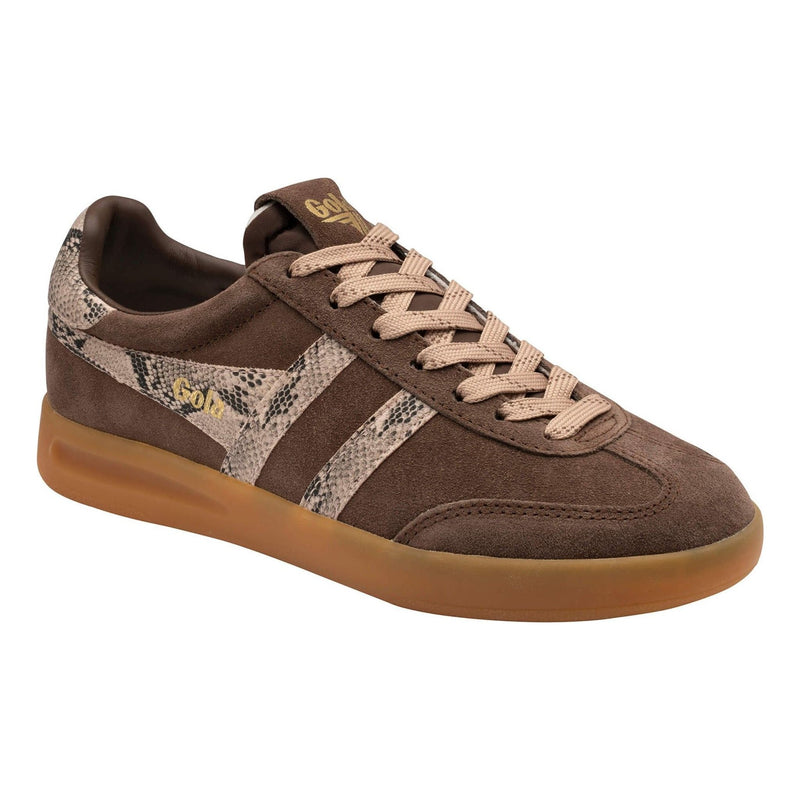 Womens Gola Cyclone Snake Trainers - Root/Cameo/Gum