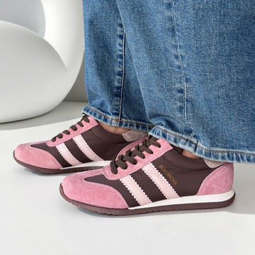 Womens Drilleys Ninety Nine Trainers AW26 - Pink Truffle