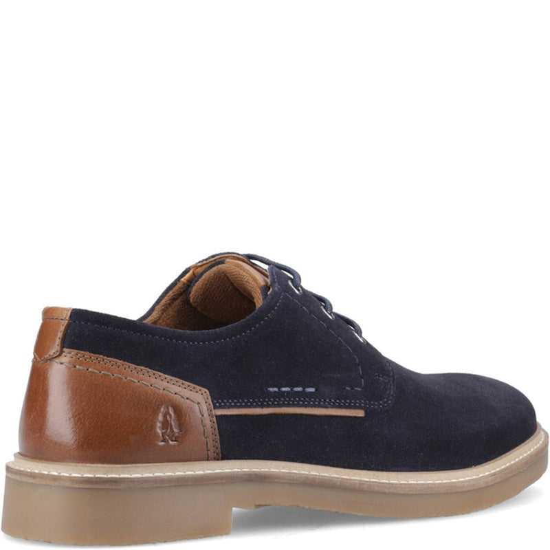 Mens Hush Puppies Guy Navy Casual Shoes - Navy