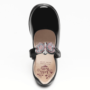Junior Lelli Kelly Girls Luna School Shoes - Black Patent